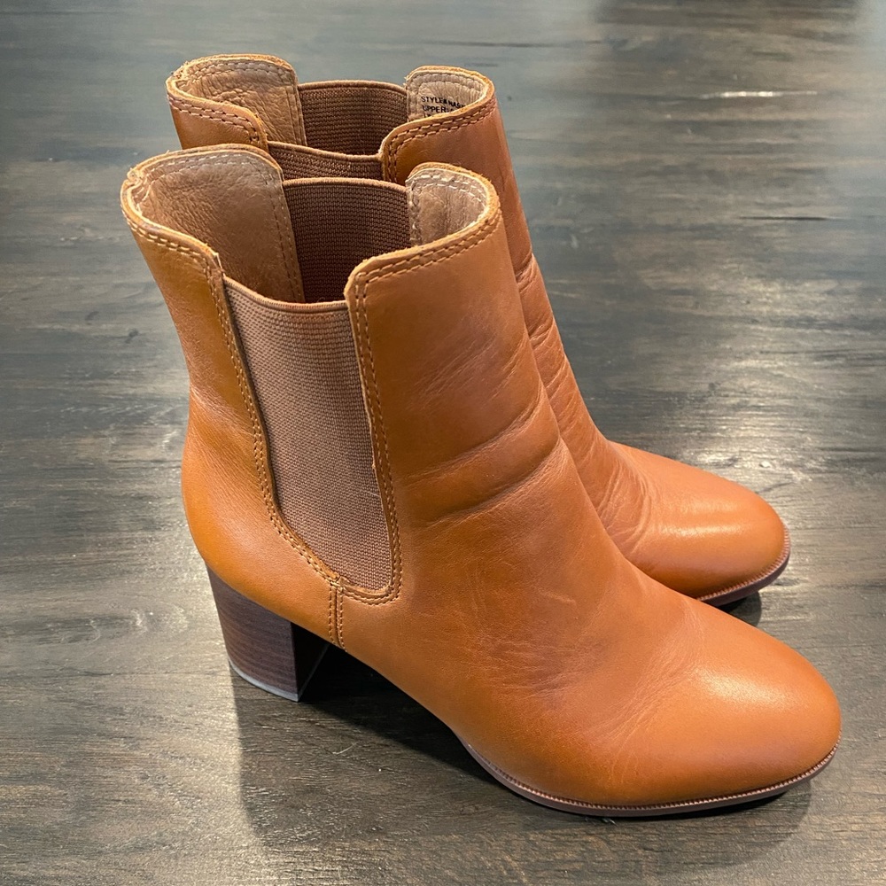 Madewell Leather Heeled Chelsea Boots
